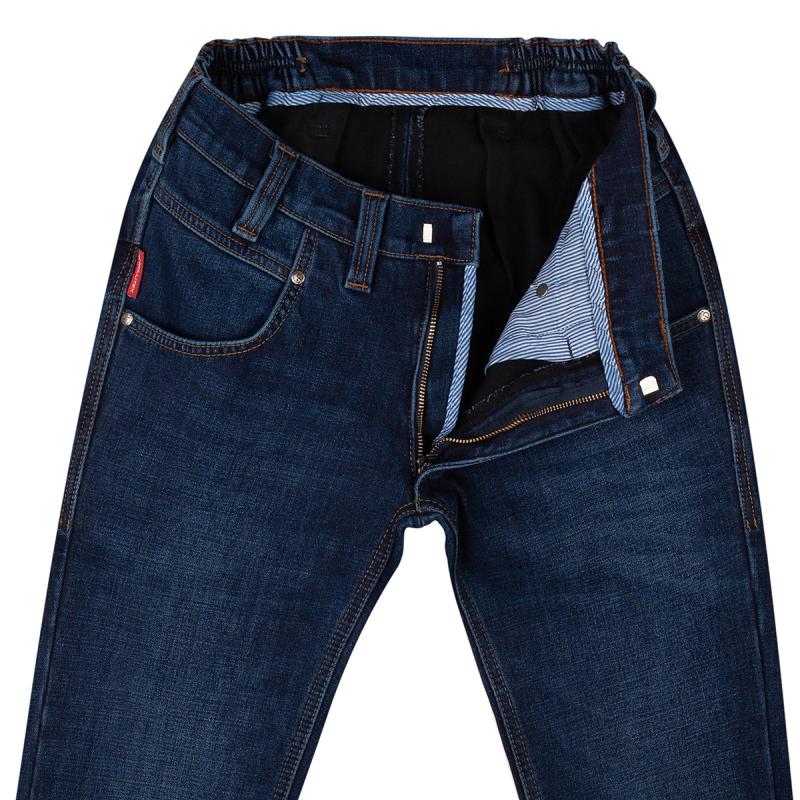 Comfortable Stretch Denim Thermal Jeans 46