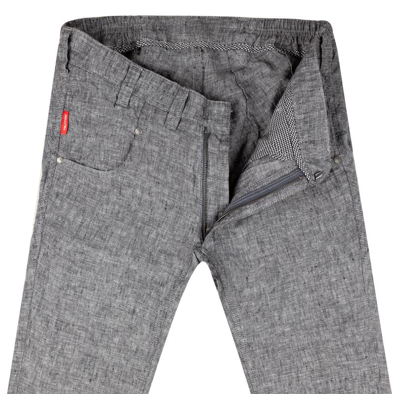 Regular-fit trousers made from pure linen 