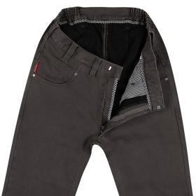 Elastic-waisted, Thermal-Gabardine-Jeans N-12 56