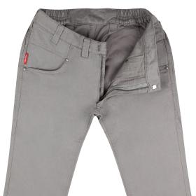 Slim-fit trousers in a linen blend 