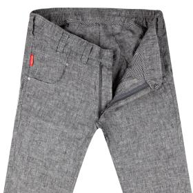 Regular-fit trousers made from pure linen 