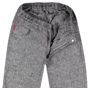 Slip-on trousers made of pure linen 